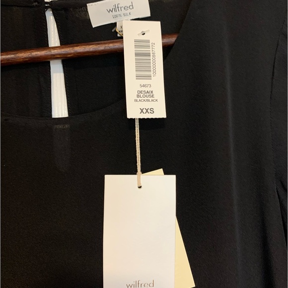 NWT WILFRED Black Blouse - Picture 5 of 9
